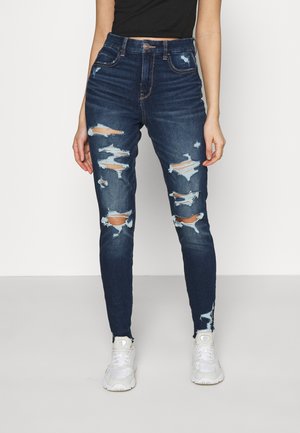 Jeans slim fit - destroyed denim