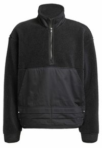 PREMIUM ESSENTIALS FLEECE - Polárpulóver - black