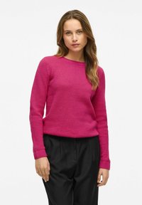 VILA VIDALO O NECK  - Pulover - raspberry rose
