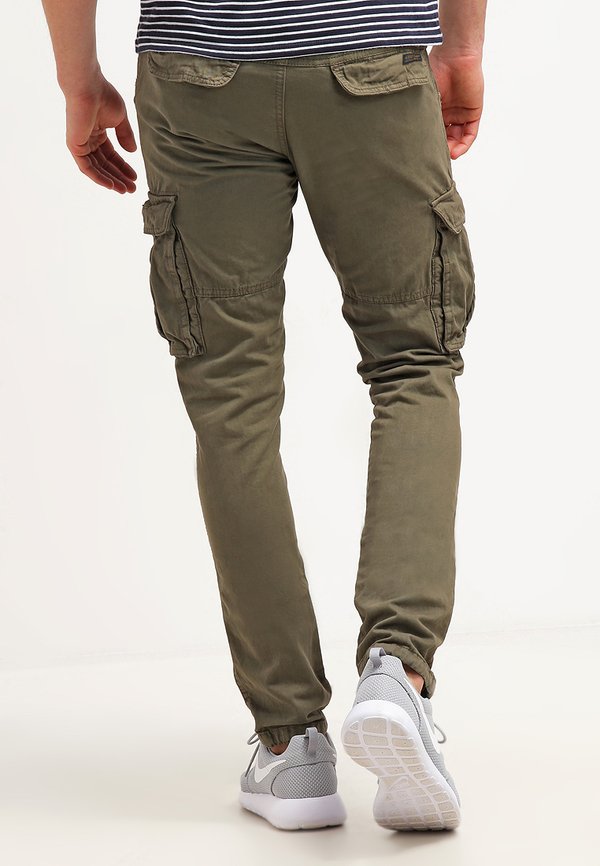 WILLIAM - Cargo trousers - army4