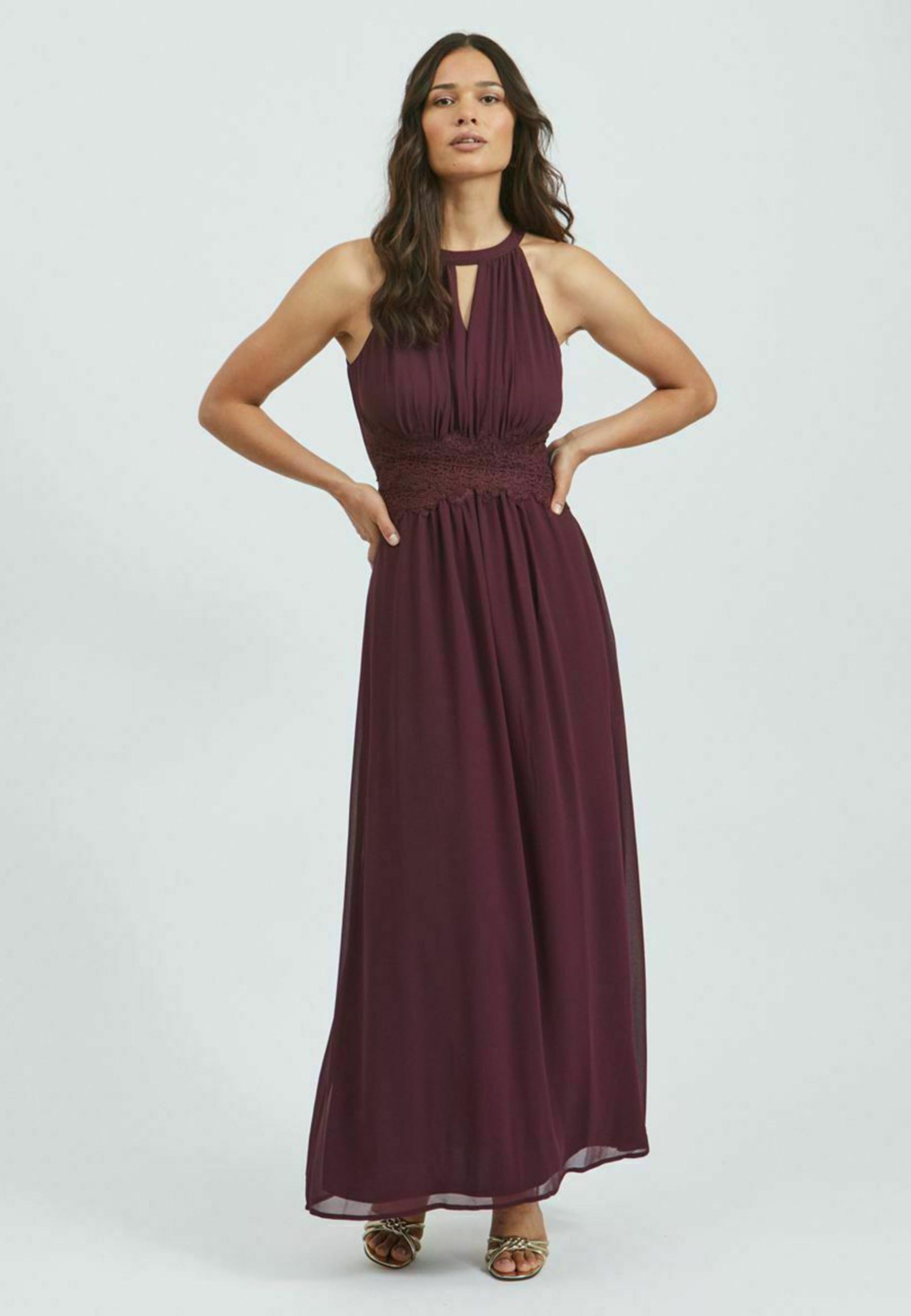 robe longue bordeaux