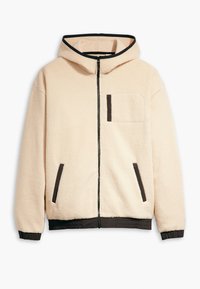 HOODED SHERPA ZIP-UP  - Flisinė striukė - fog