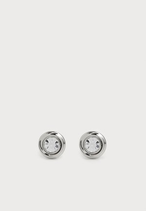 TWISTED BEZEL SOLITAIRE - Korvakorut - silver-coloured