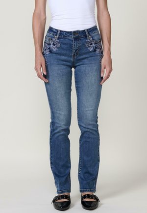 REGULAR DOBLE PUSH UP - Vaqueros slim fit - dark blue