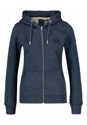 Mikina na zip - dark-blue denim