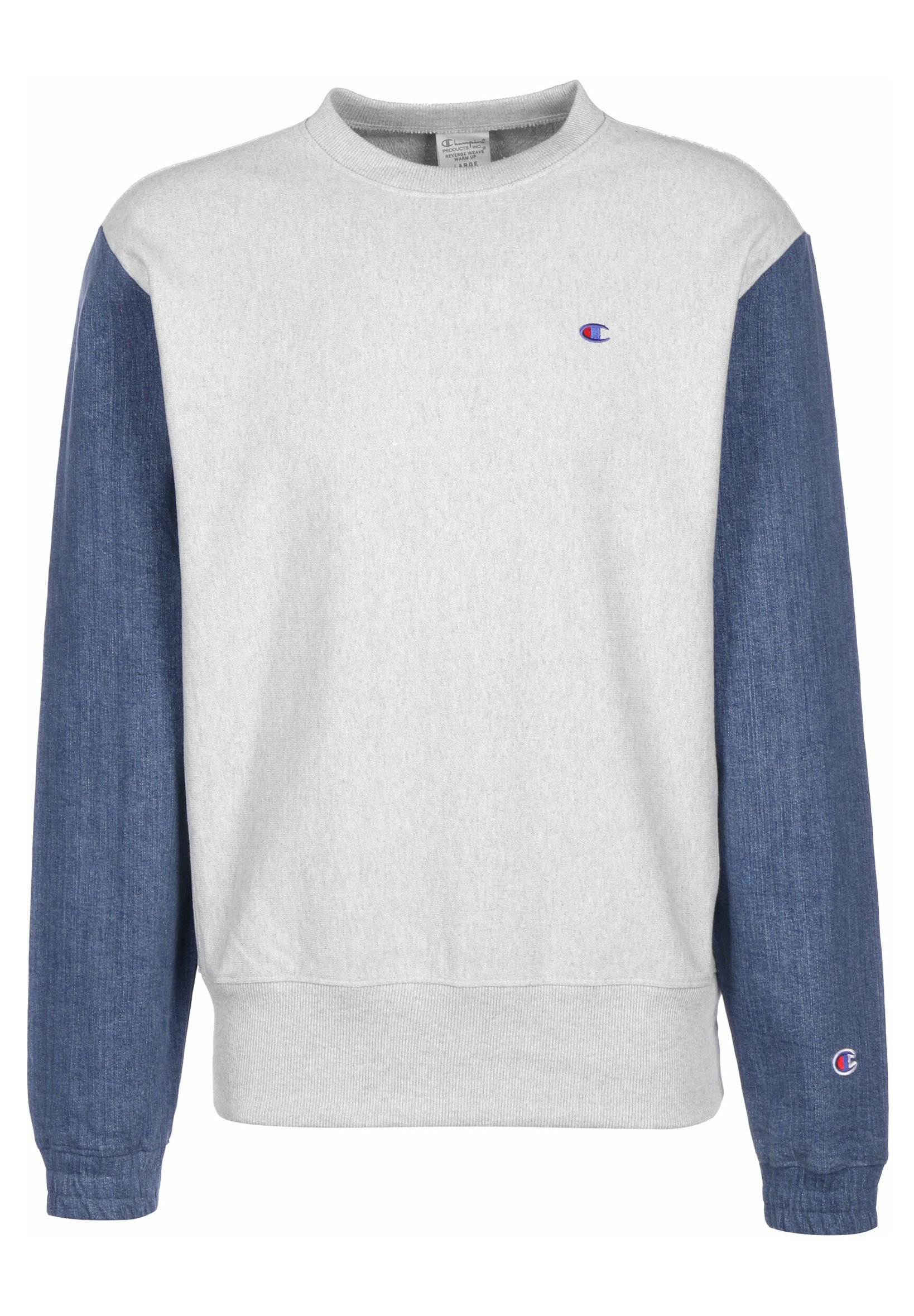 Champion Reverse Weave DENIM CREWNECK Sweater loxgm Champion Reverse Weave CREWNECK Sweater white Zalando.nl