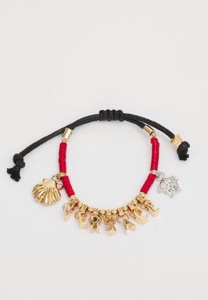 BRACELET - Bracelet - gold-coloured/coral/black