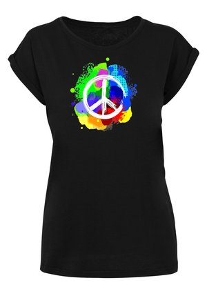 PEACE  GRAFFITI   - Print T-shirt - black