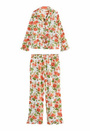 Laura Ashley, REGULAR FIT - ROMILLY RUFFLE BUTTON THRU PYJAMA SET - Pyjama set - pink