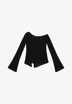 THE-ARE MANGA LARGA CON ASIMETRÍAS - T-shirt à manches longues - black