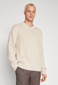 Jack & Jones JORCOSY CABLE VNECK - Jumper - moonbeam