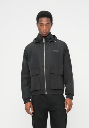 HOODED BLOUSON - Ελαφρύ μπουφάν - black