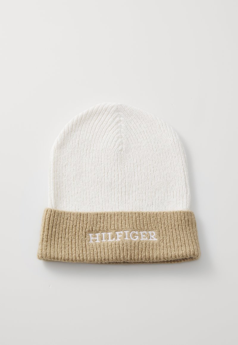 Tommy Hilfiger MONOTYPE BEANIE UNISEX - Pipo - ancient white