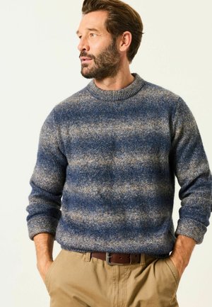 FatFace, DEANSTON KNITTED OMBRE CREW NECK JUMPER - Strickpullover - blue