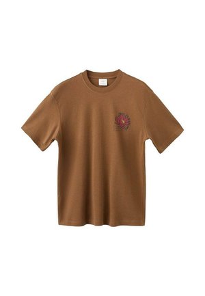 Mango, T-Shirt print - tobacco-braun