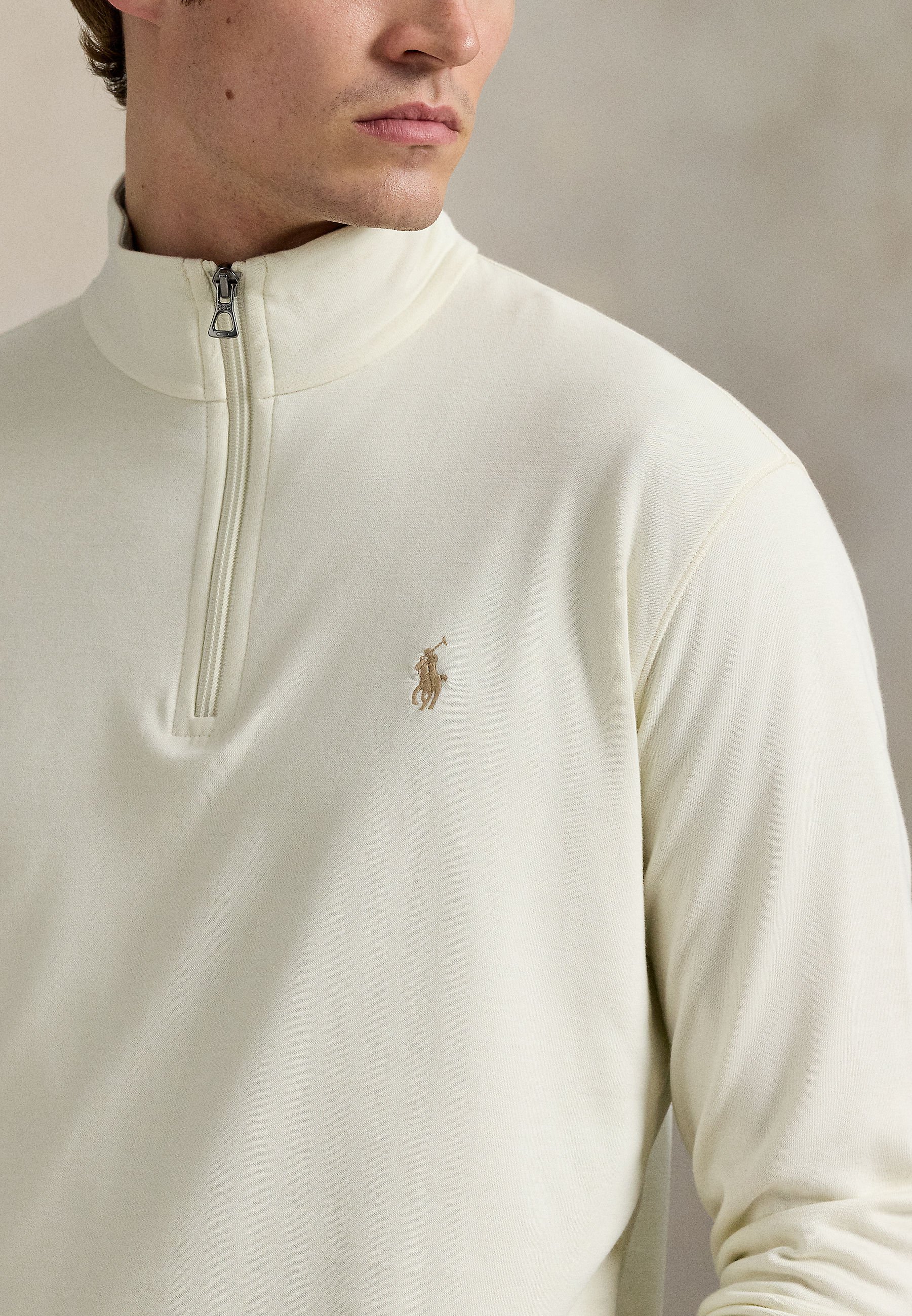 Polo Ralph Lauren LUXURY JERSEY QUARTER-ZIP PULLOVER - Bluză de