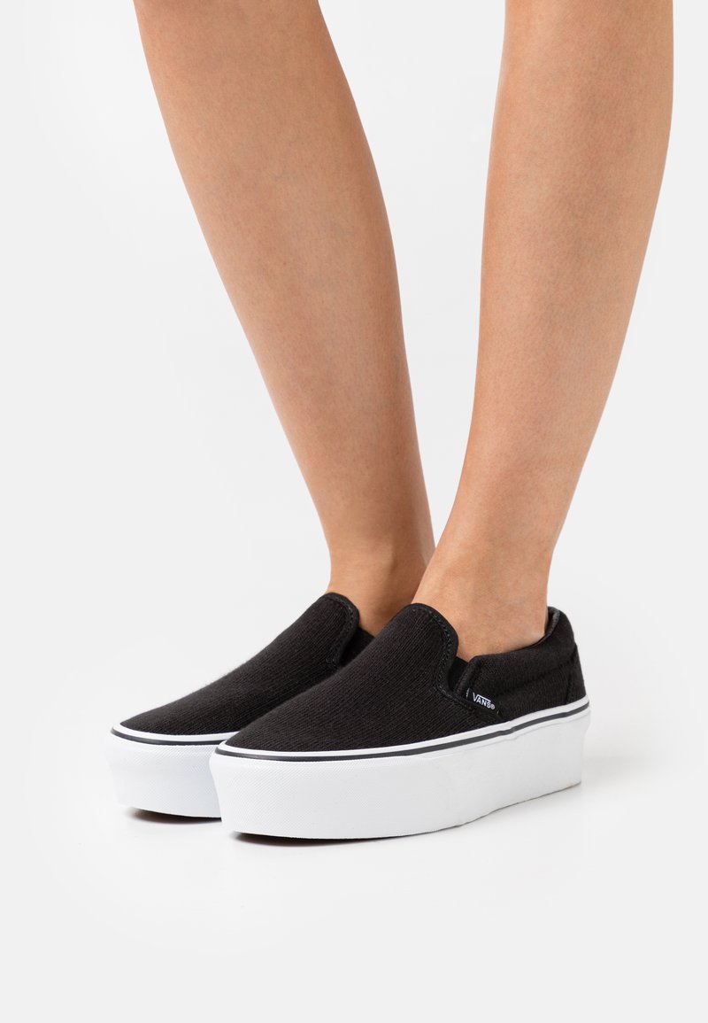 Vans CLASSIC STACKFORM - Sapatos sem atacadores - black/true white