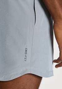 Svetlo šedé šortky Dri-FIT s hladkou textúrou, s logom na leme a bočnou vreckom s elegantným, zakriveným dizajnom.