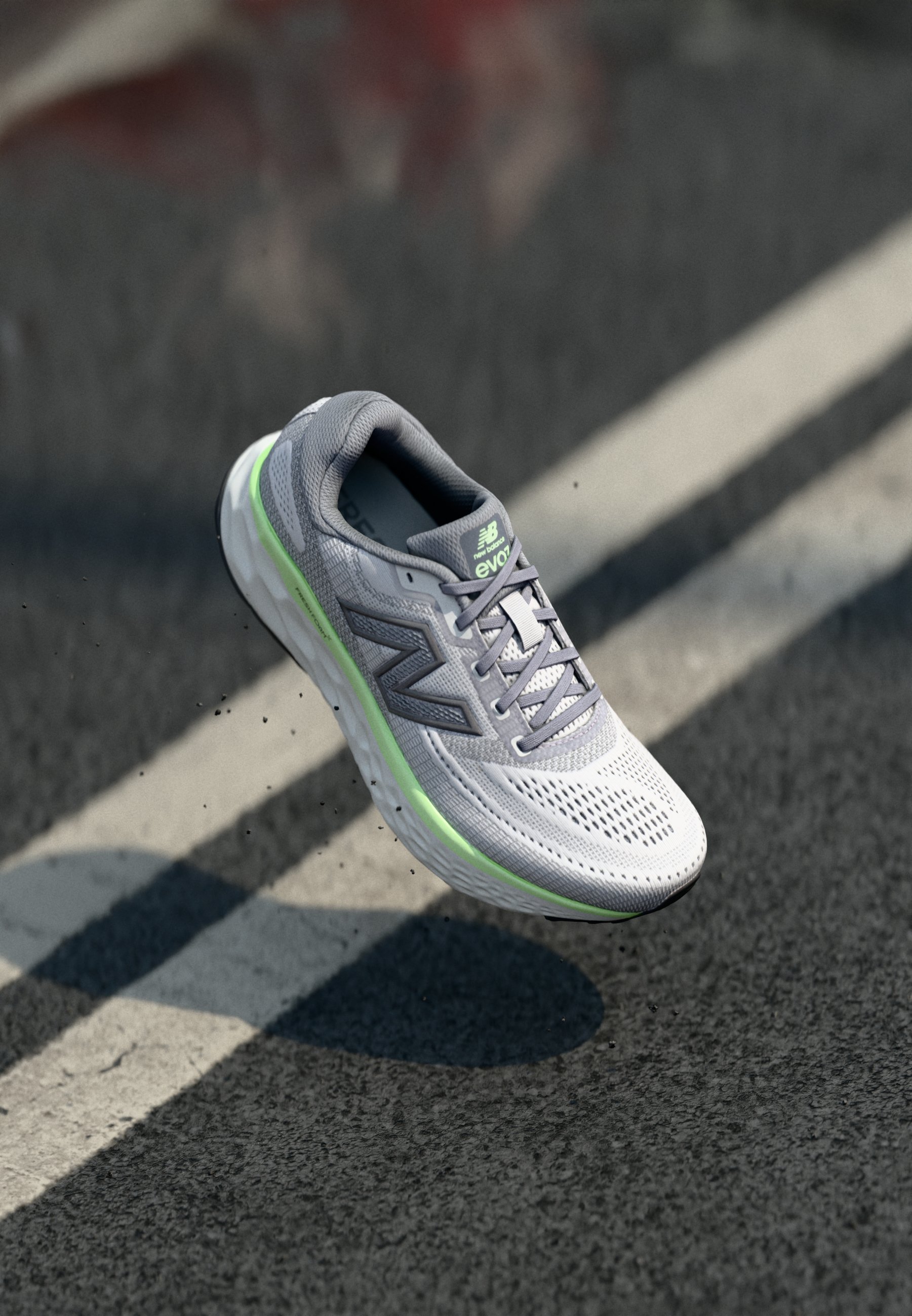 New Balance EvoZ Light Gray Sneakers with Green Accents Size 14 WMNS) New Balance Fresh Foam x Evoz v3 Shoes  main image 2