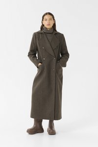 Gestuz ZINKA LONG COAT - Classic coat - dark mole
