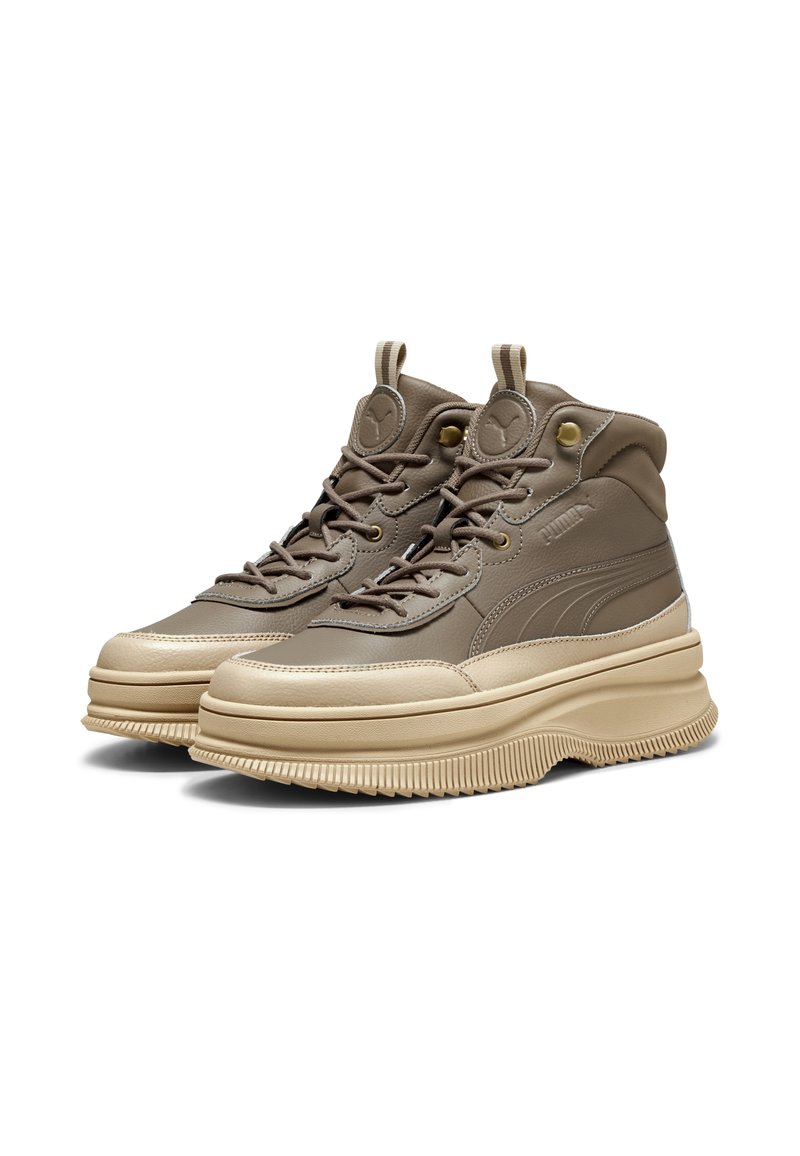 Puma MAYRA - Vysoké tenisky - totally taupe-totally taupe