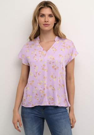 Culture CUBILLIE CAPSLEEVE - Bluse - lavender flower