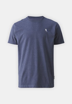 Cleptomanicx EMBRO GULL UNISEX - T-shirt basique - heather estate blue