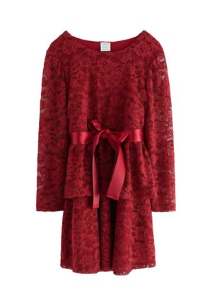 LONG-SLEEVED - Juhlamekko - dark dusty red