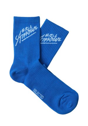 Selected SOCKEN PRINT - Șosete - victoria blue