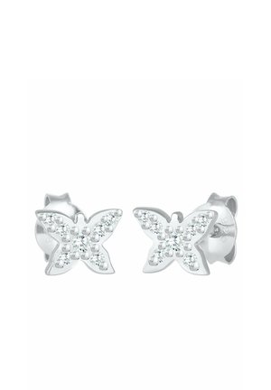 SPARKLING BUTTERFLY - Ohrringe - silberfarben