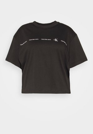 Calvin Klein Jeans Plus Print T-shirt - black
