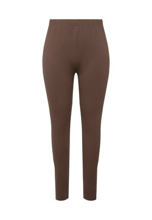 Ulla Popken RUNDUM-GUMMIBUND - Legíny - kalhoty  - nougat brown