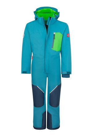 ISFJORD - Snowsuit - dark marine mystic blue fresh green