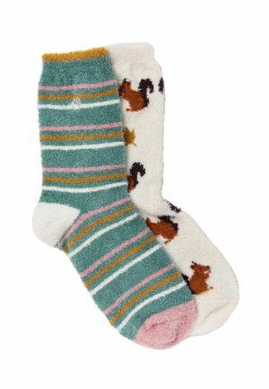 FatFace, 2 PAIRS OF FLUFFY SQUIRREL SOCKS - Socken - ivory