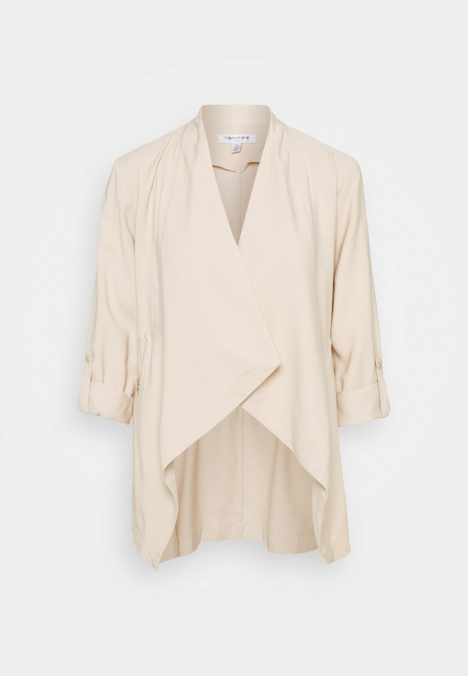 beige waterfall jacket