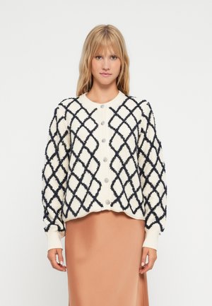 YASZIGLY CARDIGAN - Cardigan - birch/navy