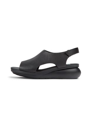 BALLOON - Wedge sandals - schwarz