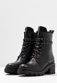 Anna Field Botines con cordones - black