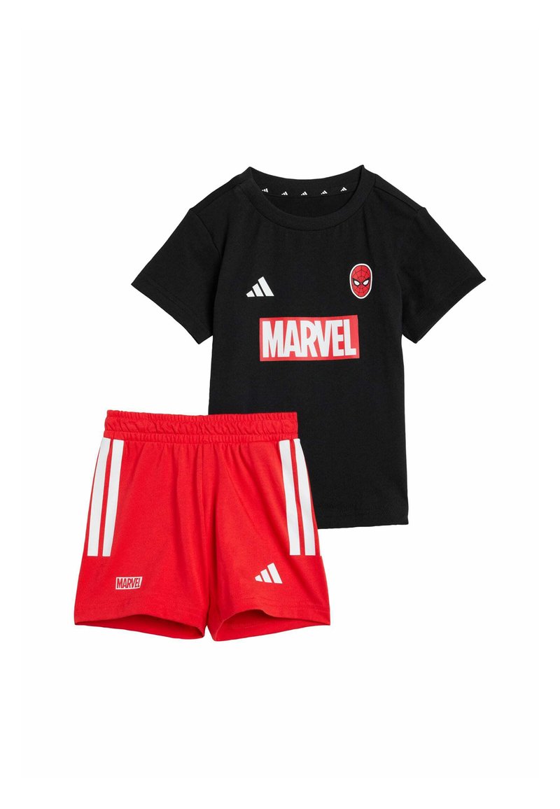 adidas Sportswear - MARVEL SPIDER-MAN TEE SET - Shorts - black   white, Ingrandire