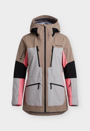 Peak Performance, VERTICAL GORE-TEX PRO 3L JACKET WOMEN - Veste de snowboard - terrain tan/light grey