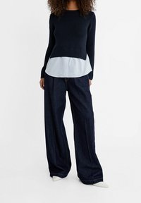 Stradivarius Strickpullover - dark blue