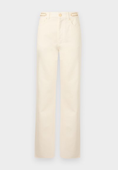 Rabanne Tiesaus kirpimo džinsai - off white denim