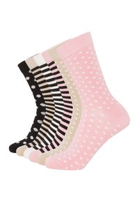 Unselected, multicolour stripes  dots light 