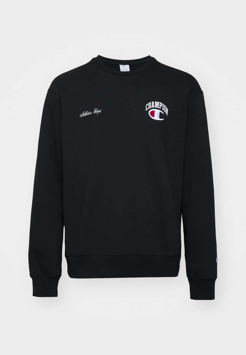 Champion Crewneck Sweatshirt Champion Black Logo Sweatshirt