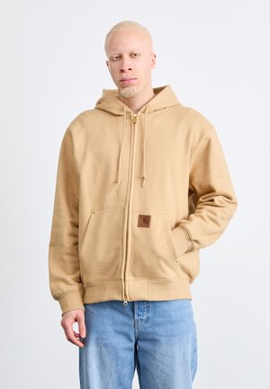HOODED ELDON JACKET - Sweatjacke - dusty brown