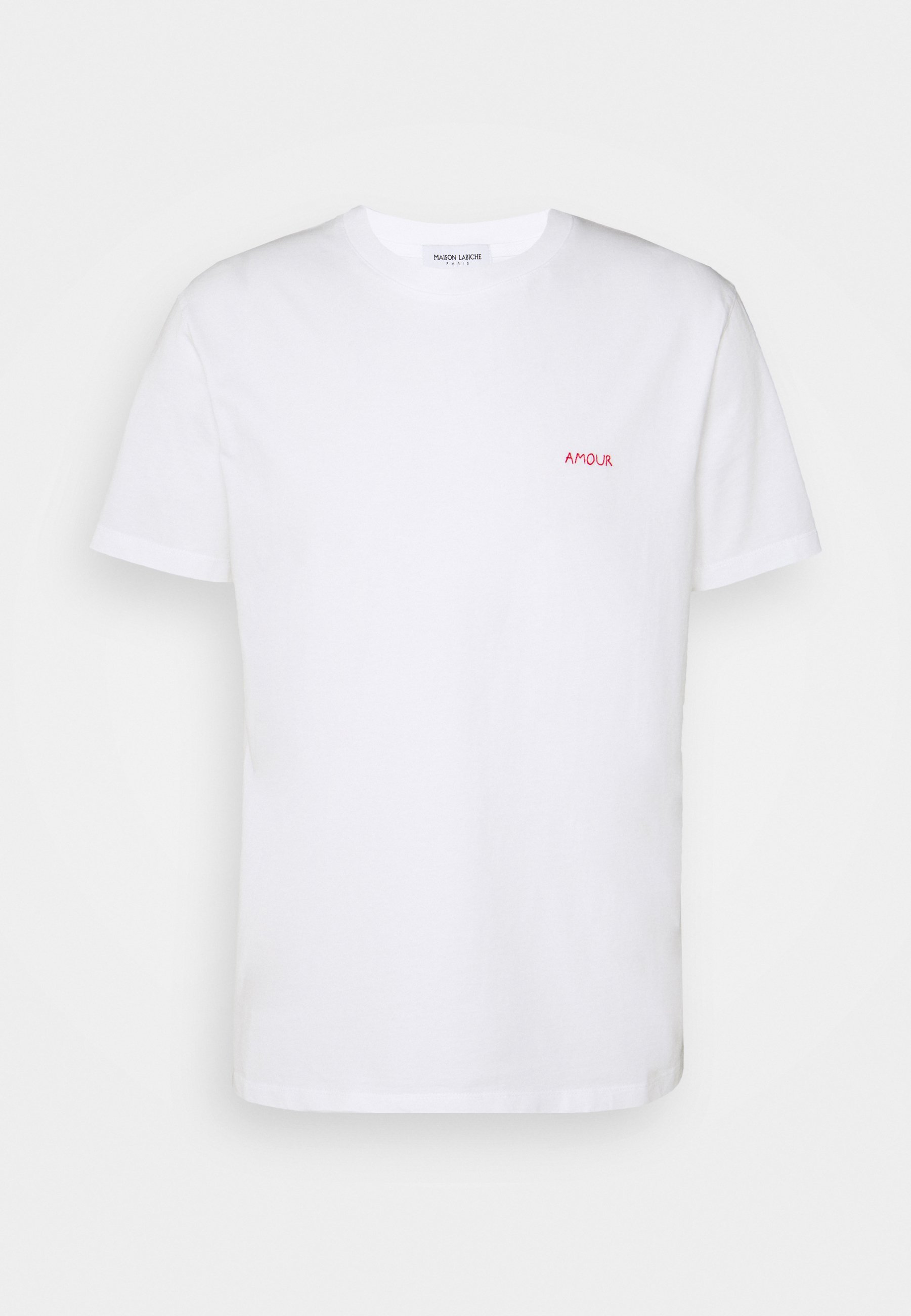 Maison Labiche Heavy Tee Amour T Shirt Basique White Blanc Zalando Fr