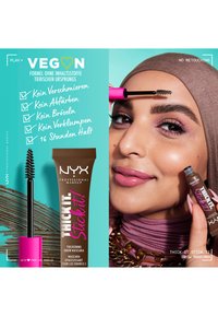 NYX Professional Makeup BOLD EYE CONTACT SET MIT ON THE RISE LIFTSCARA UND THICK IT. STICK IT! BROW MASCARA - Make-upset - brunette