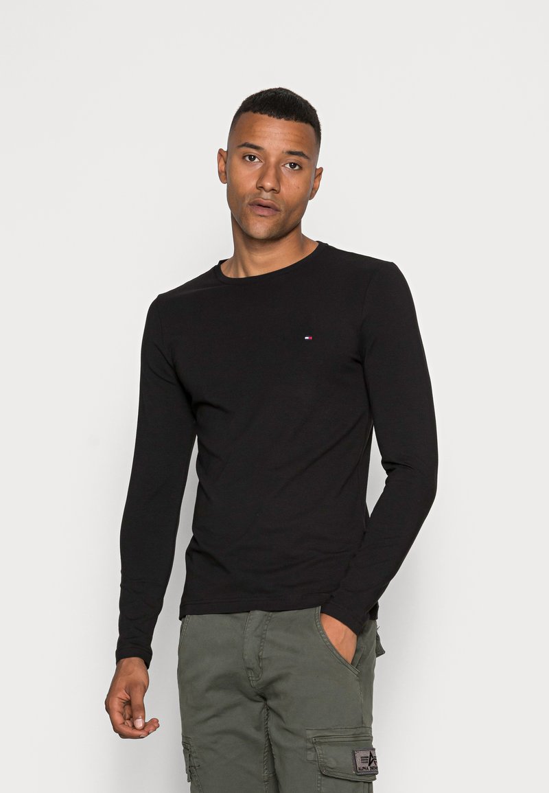 Tommy Hilfiger - SLIM FIT LONG SLEEVE TEE - Camiseta de manga larga - black, Ampliar