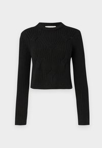 CABLE SWEATER - Pullover - black