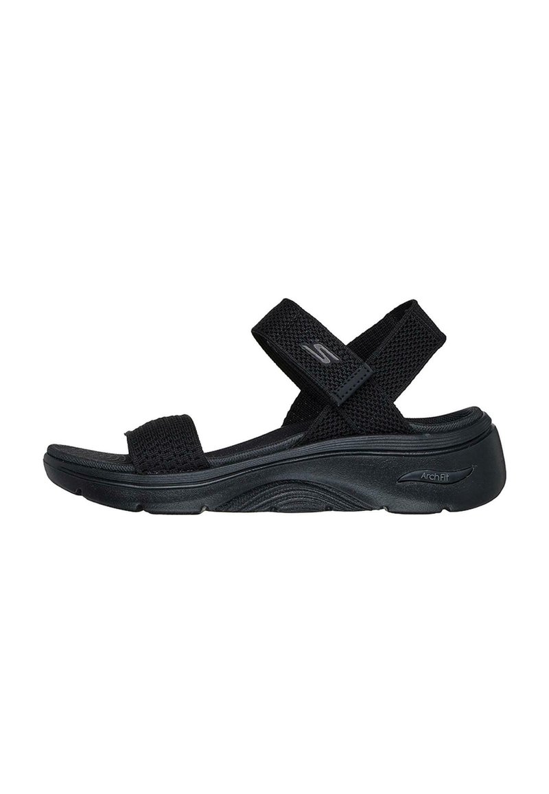 Skechers ANNIE - Sandali con zeppa - black